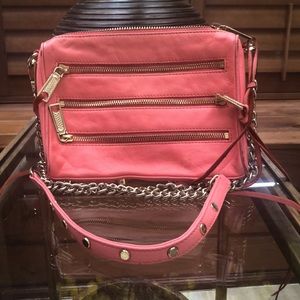 Rebecca Minkoff Pink/Orange Zippered Crossbody Bag